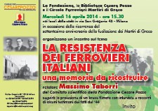 Conferenza di Massimo Taborri: La Resistenza dei ferrovieri italiani